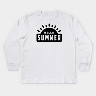 Hello summer Kids Long Sleeve T-Shirt